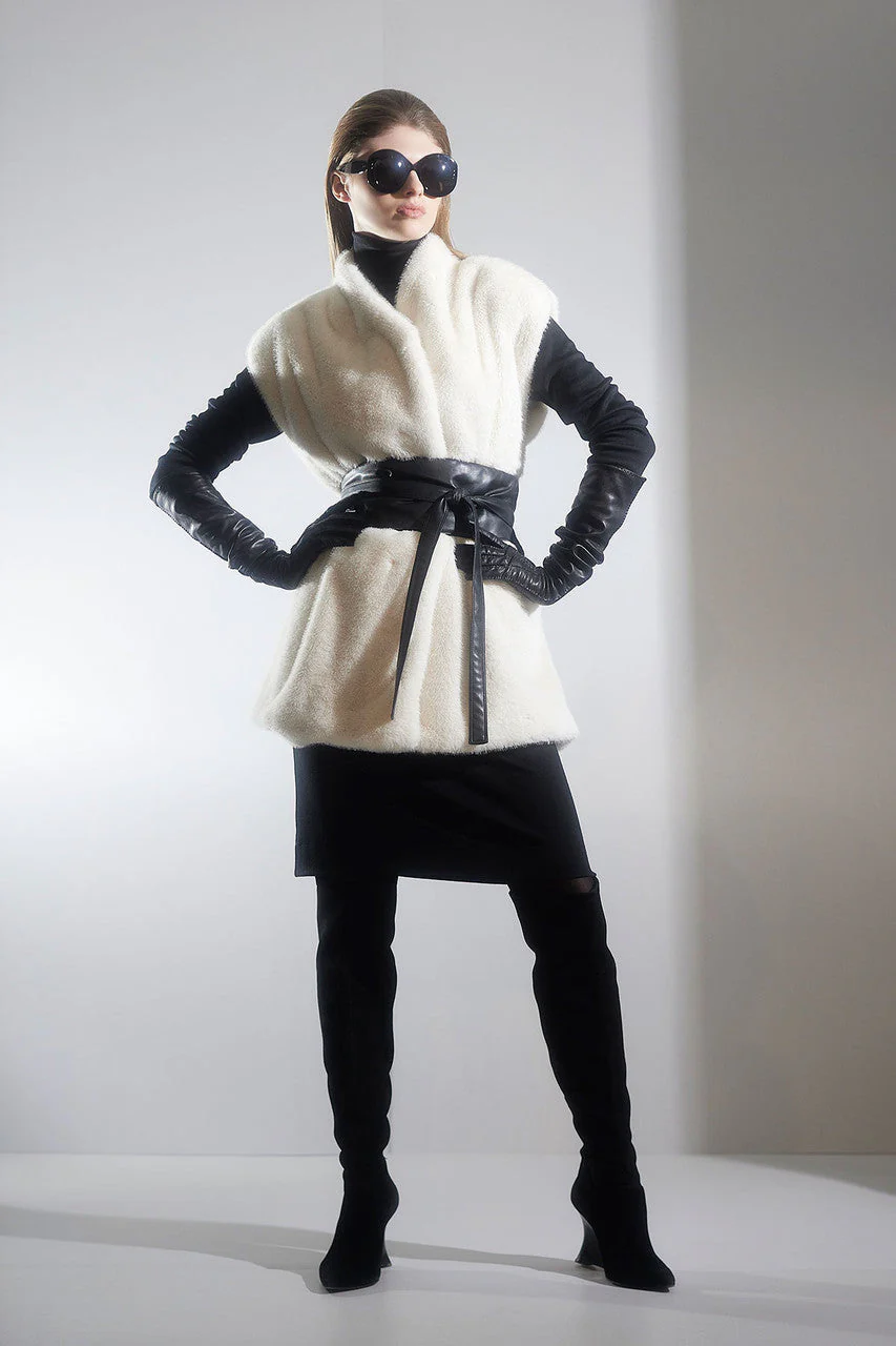 Faux Mink Vest - Image 6