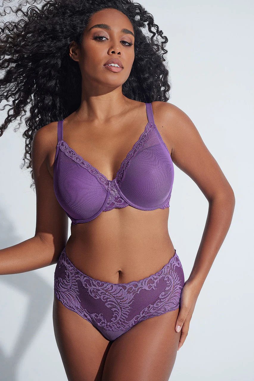 Feathers Full Figure Contour Underwire Bra - Image 15