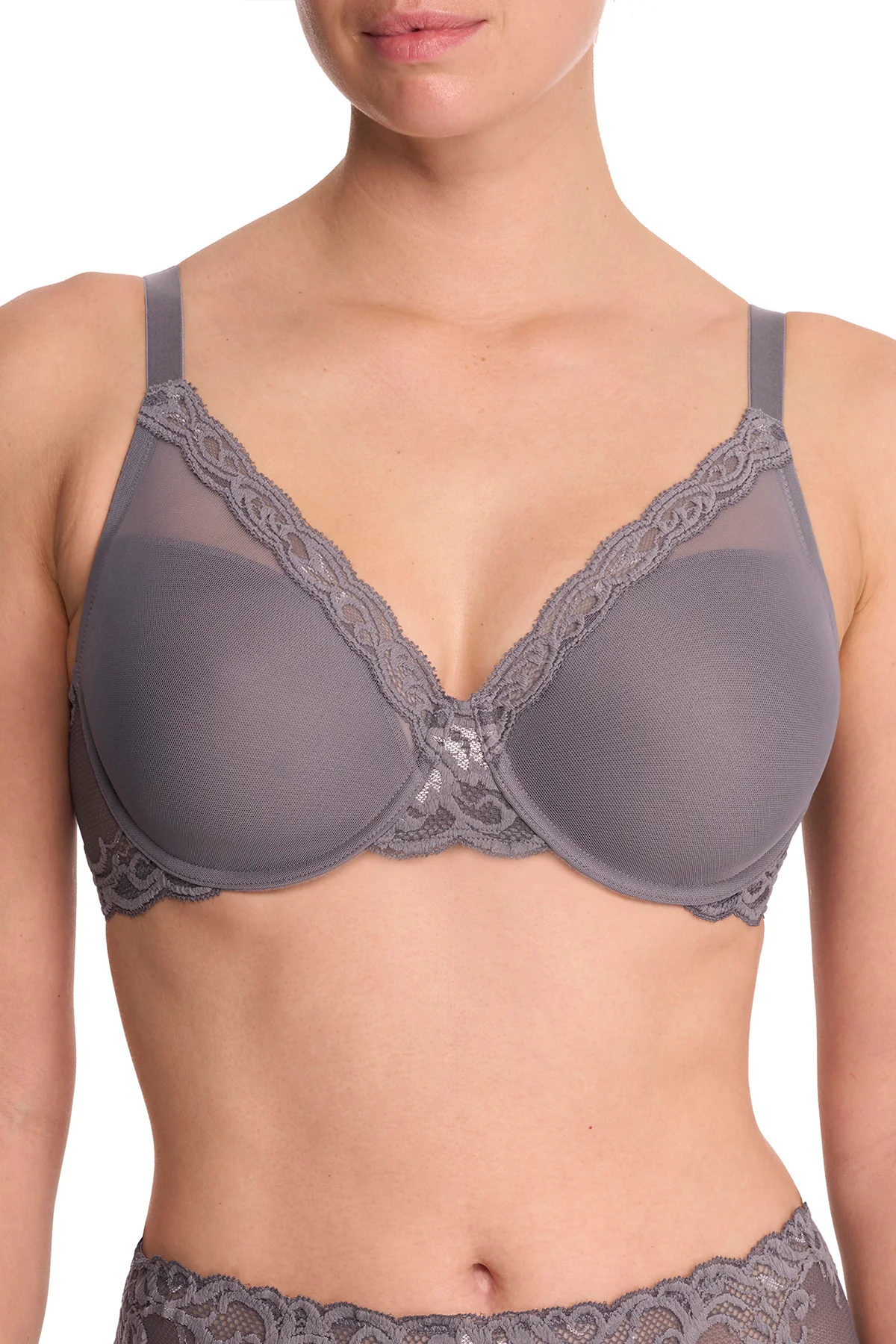 Feathers Full Figure Contour Underwire Bra - Image 2