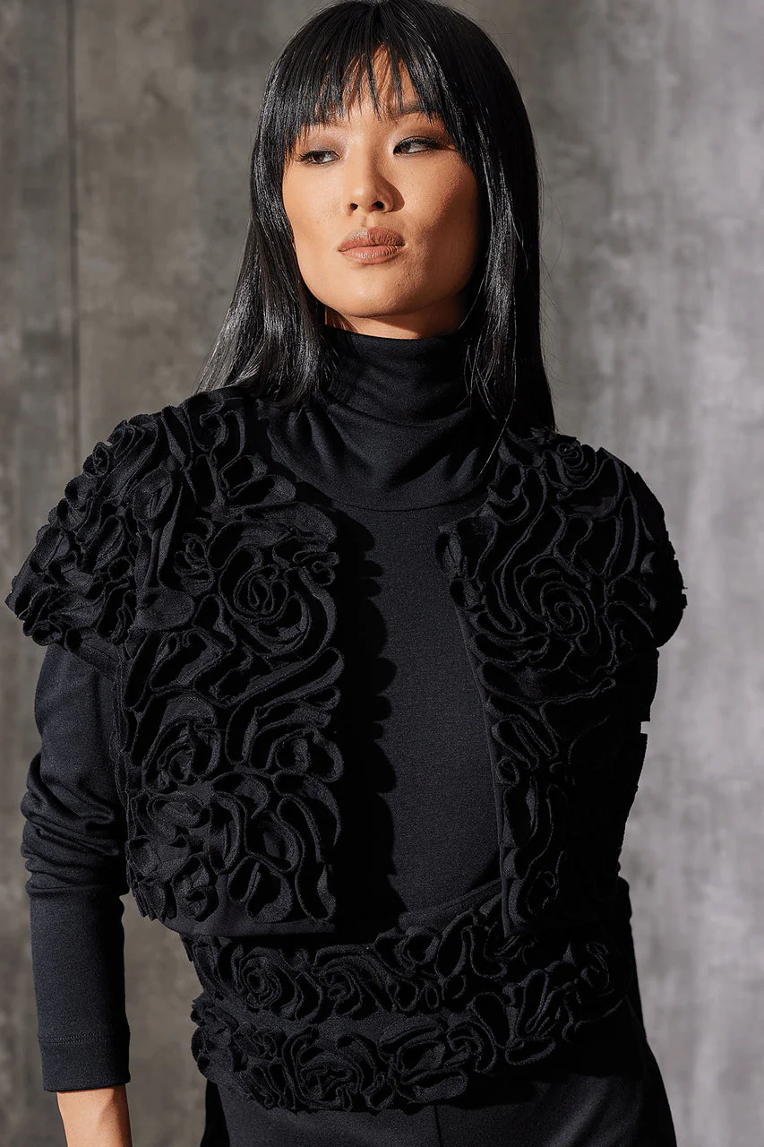 Felt 3D Embroidered Bolero - Image 3