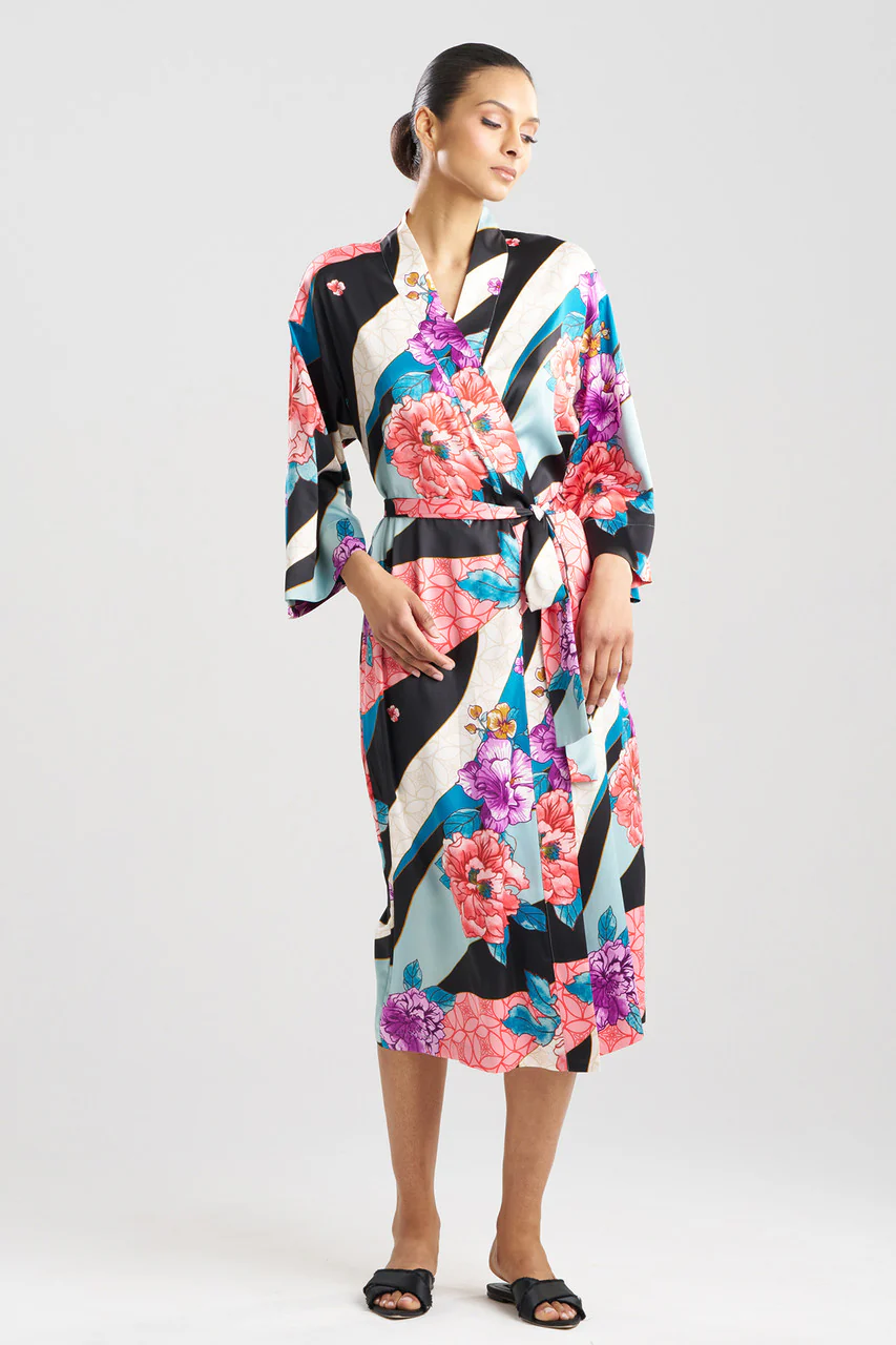 Floral Tapestry Satin Robe