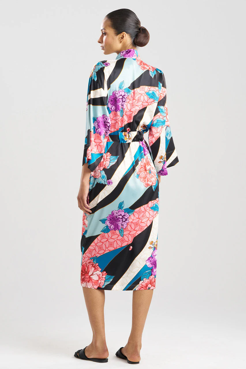 Floral Tapestry Satin Robe - Image 2
