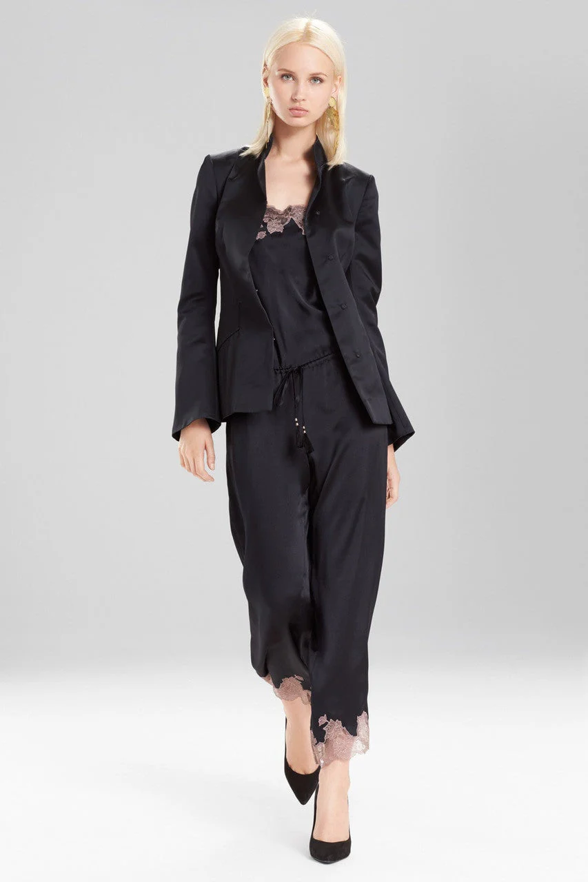 Fluid Satin Mandarin Jacket - Image 4