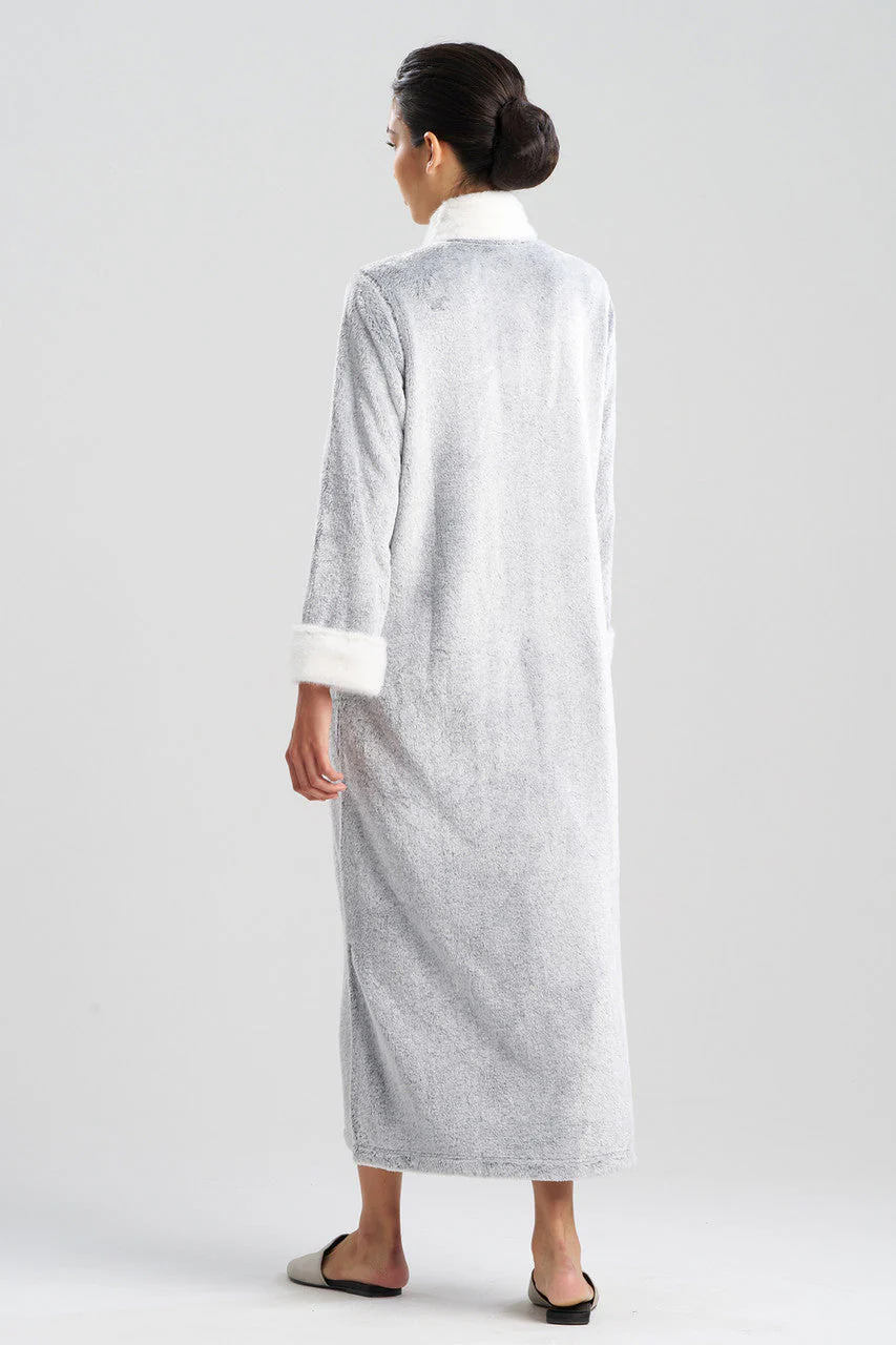 Frosted Cashmere Mandarin Zip Lounger - Image 2