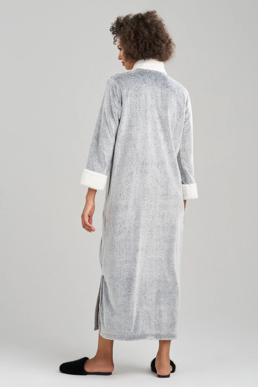 Frosted Cashmere Mandarin Zip Lounger - Image 4