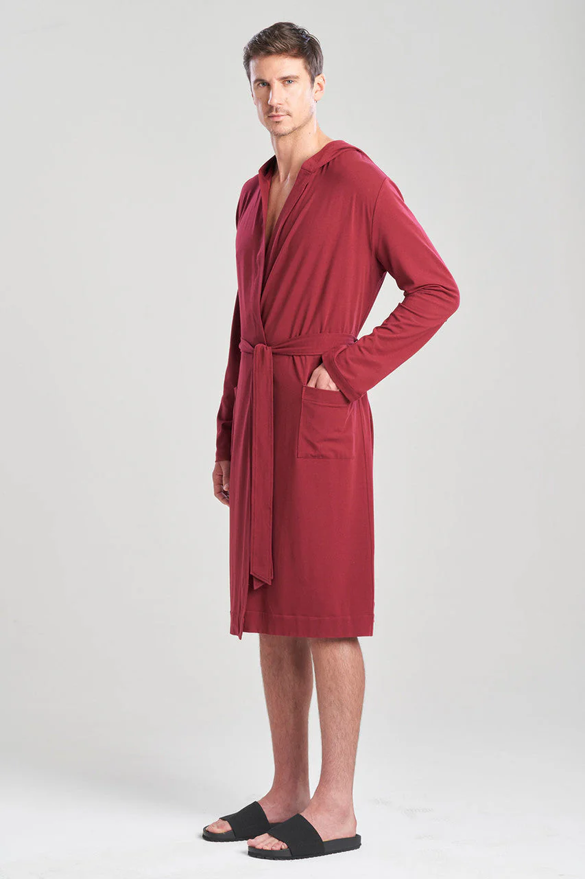 Galen Cotton Modal Hooded Robe - Image 3