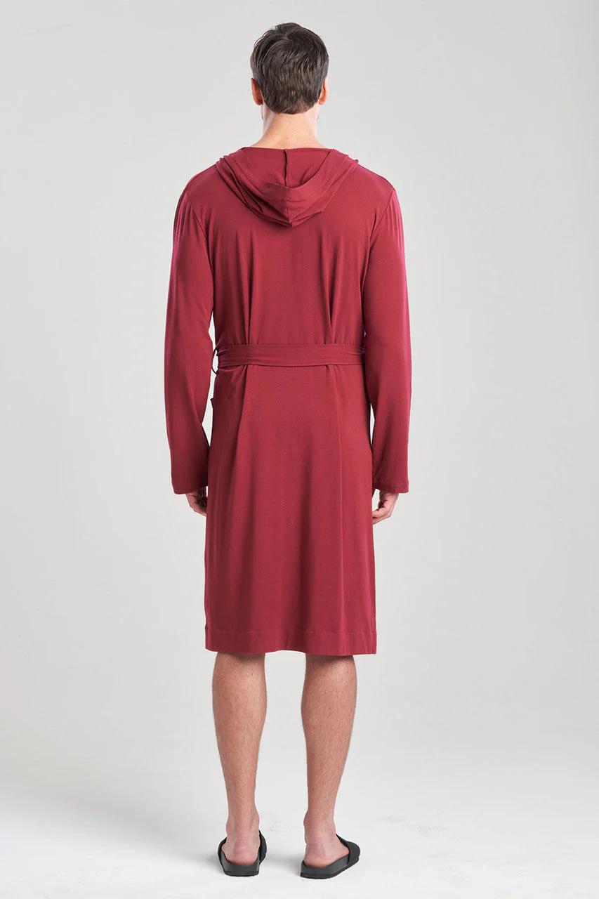 Galen Cotton Modal Hooded Robe - Image 5