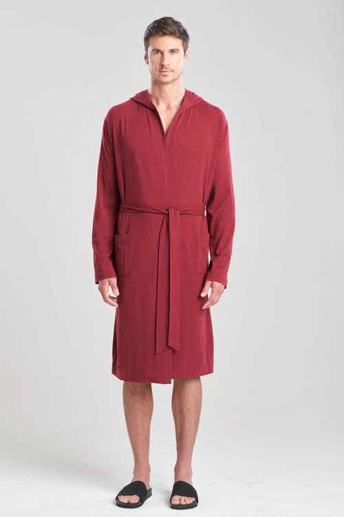 Galen Cotton Modal Hooded Robe - Image 7
