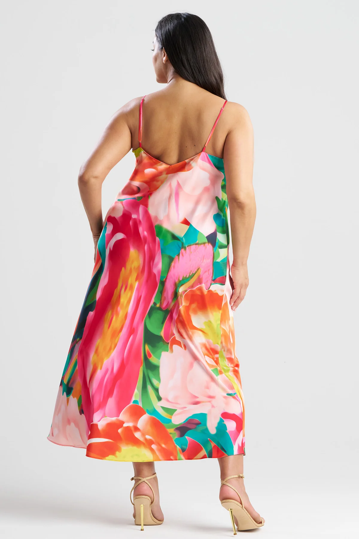 Garbo V-Neck Slip Dress - Image 5