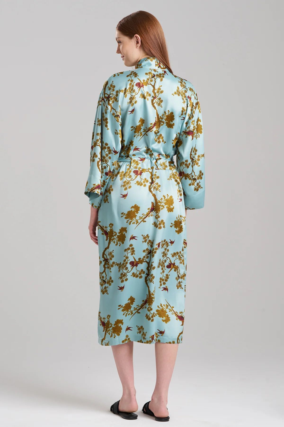 Garden Melody Satin Robe - Image 2