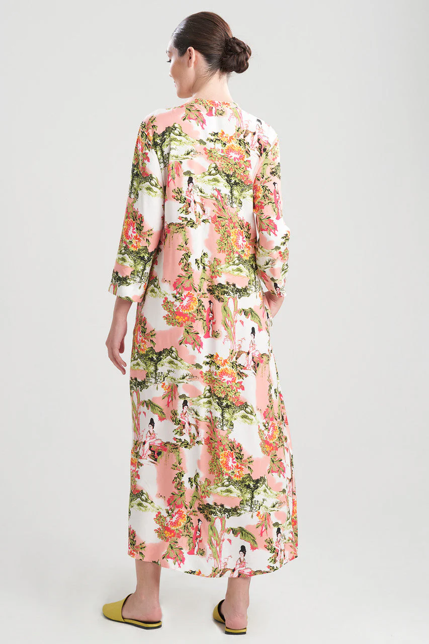 Gion-Printed Challis Caftan - Image 3