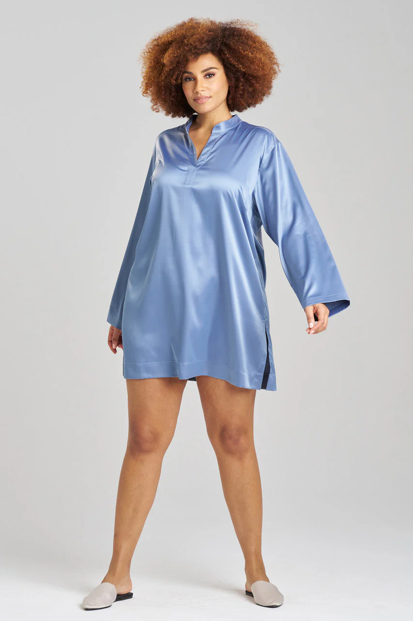 Glamour Mandarin Tunic Sleepshirt - Image 3
