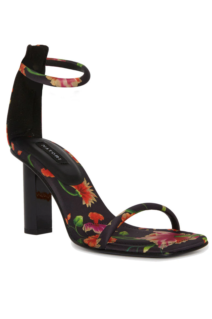 Glow Chikayo Satin Block Heel Sandal - Image 2