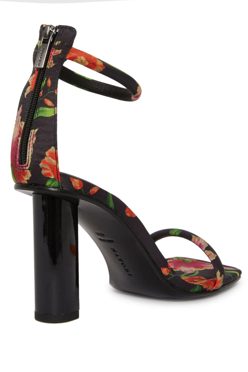 Glow Chikayo Satin Block Heel Sandal - Image 4