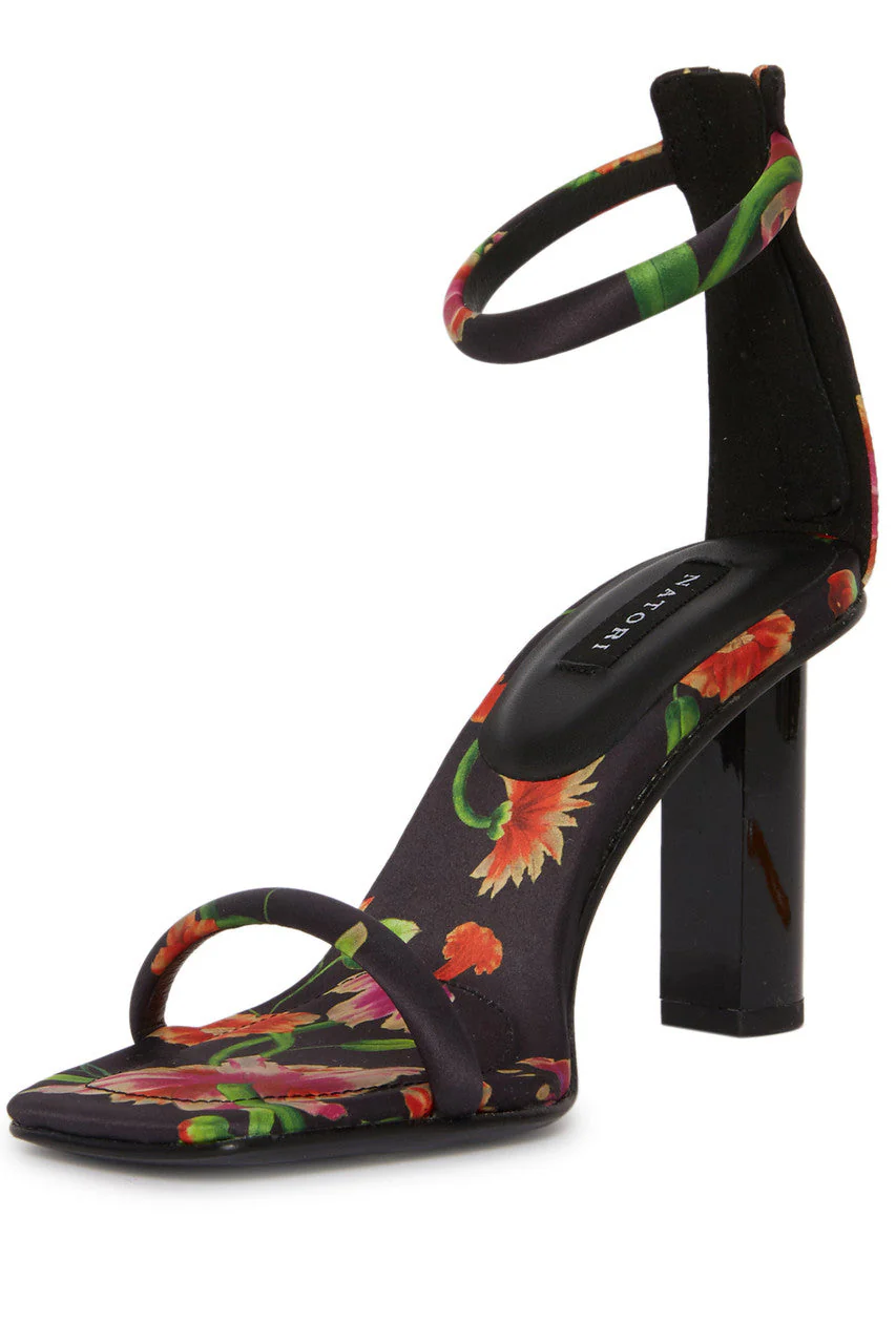 Glow Chikayo Satin Block Heel Sandal - Image 5