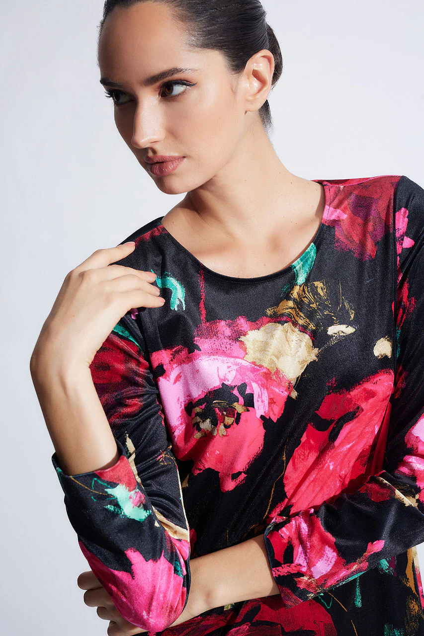 Haiku Printed Velvet Lounger - Image 5