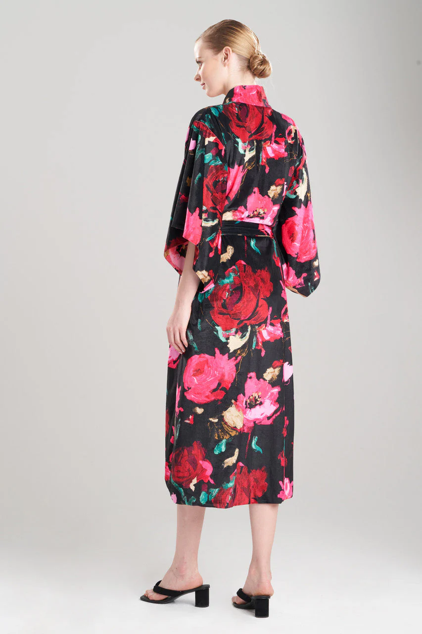 Haiku Printed Velvet Reversible Robe - Image 3