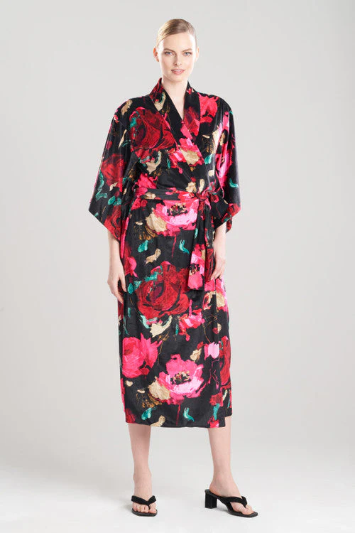 Haiku Printed Velvet Reversible Robe - Image 6