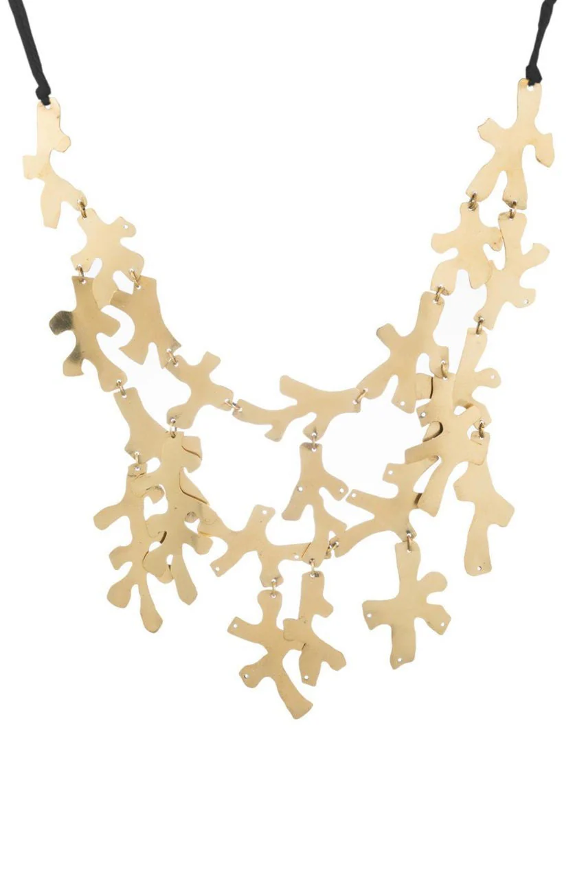 Hammered Brass Necklace - Image 2