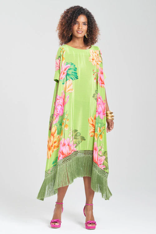 Hanabi Fringe Silk Caftan