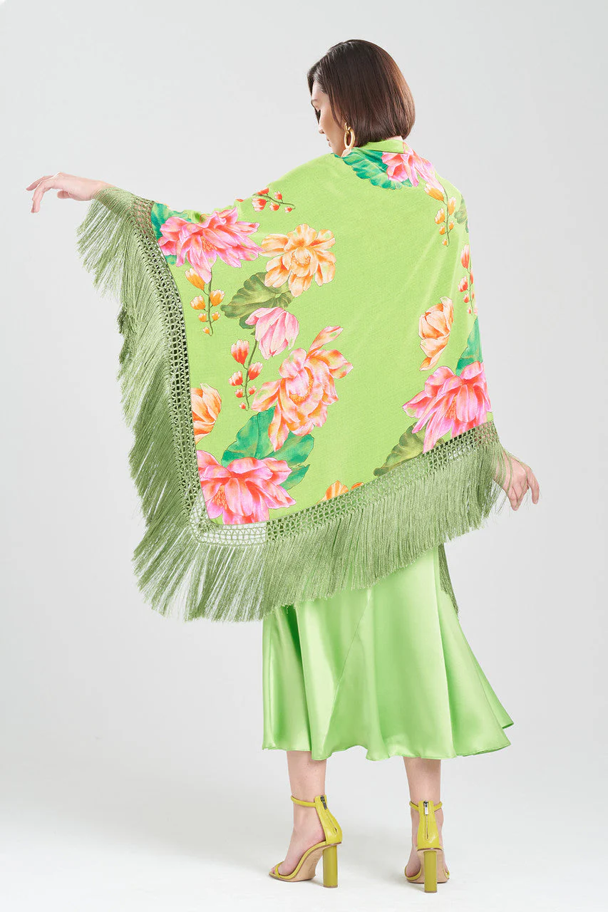 Hanabi Fringe Silk Shawl - Image 2