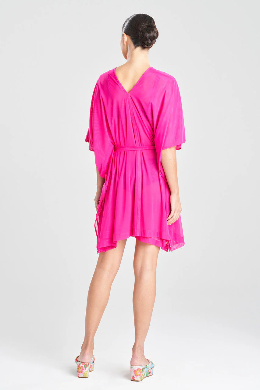 Heleneca Mesh Belted Short Caftan