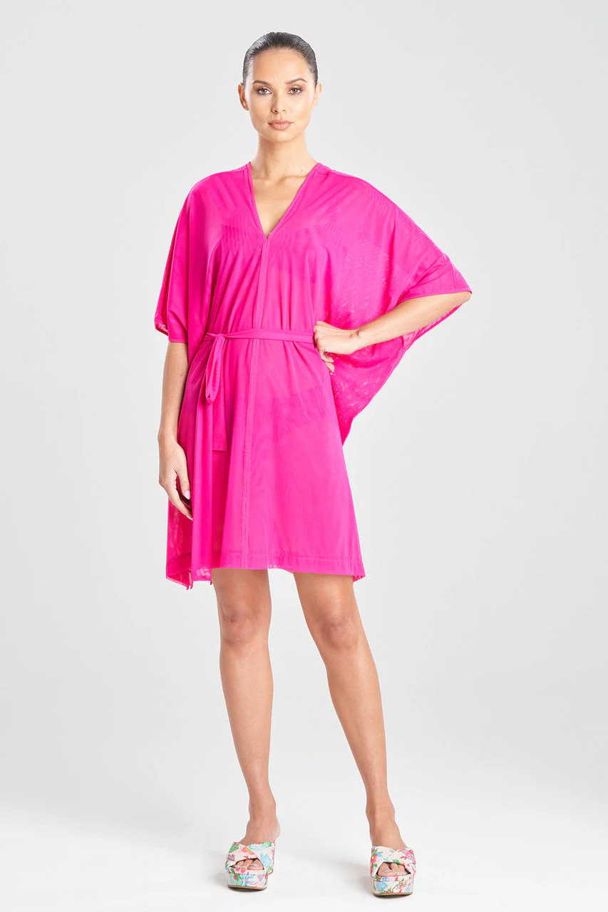 Heleneca Mesh Belted Short Caftan - Image 2