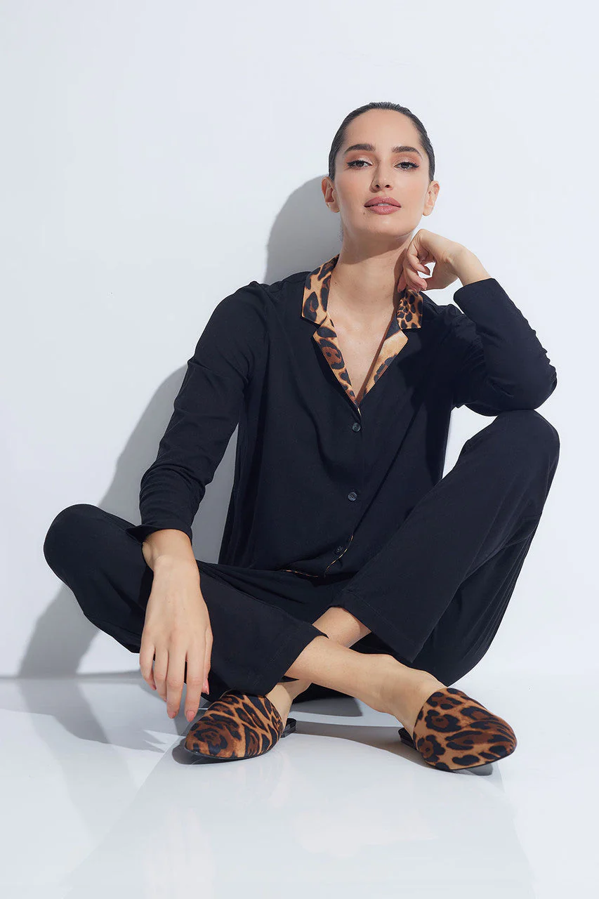 Himalaya Luxe Leopard Collar Notch PJ - Image 4