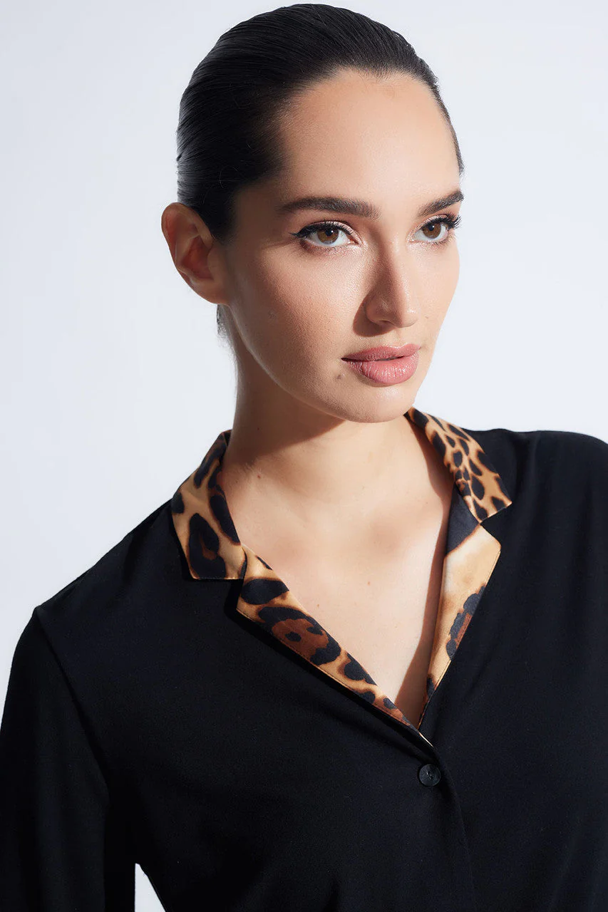 Himalaya Luxe Leopard Collar Notch PJ - Image 5