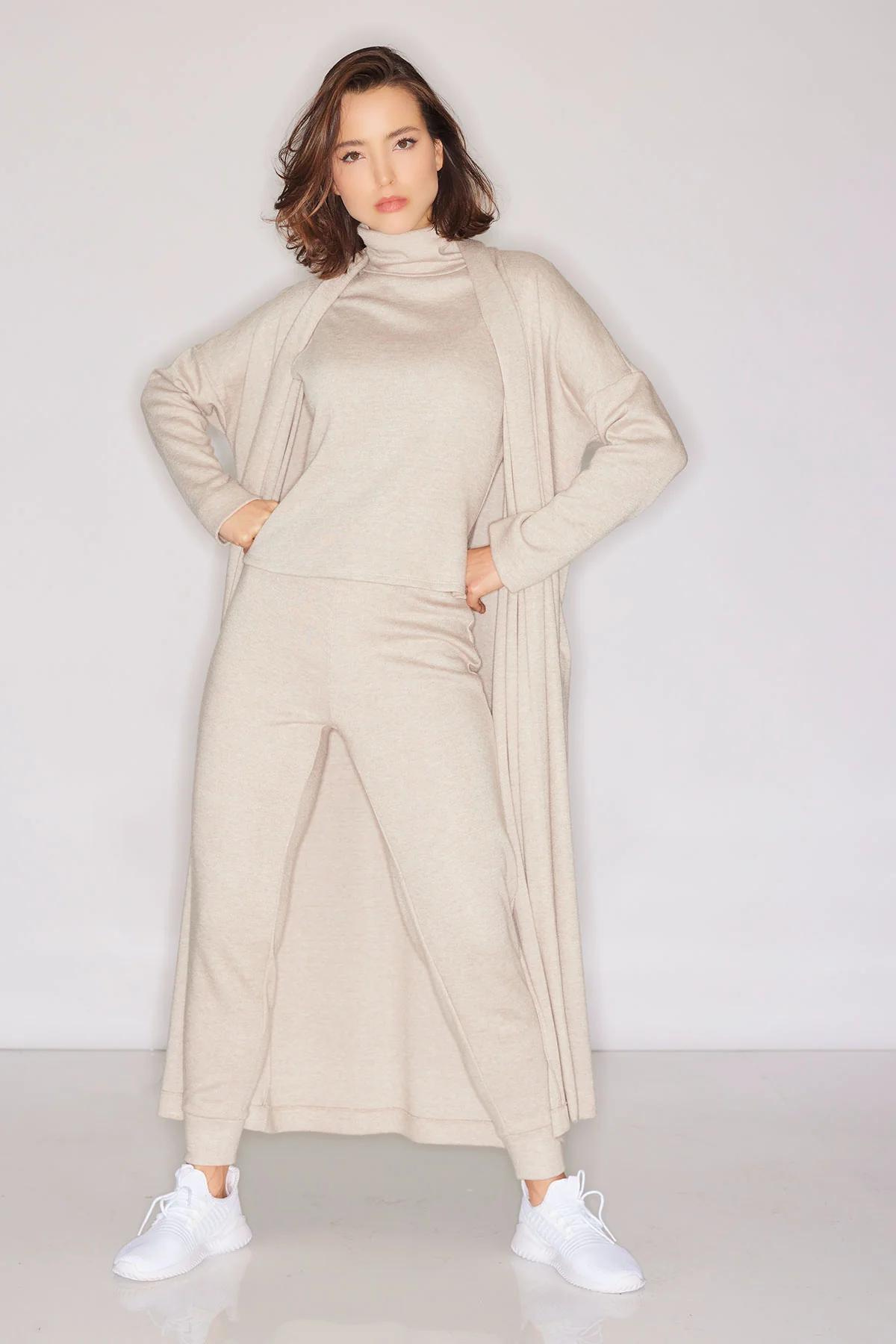 Himalaya Sweater Knit Mock Neck Top - Image 5