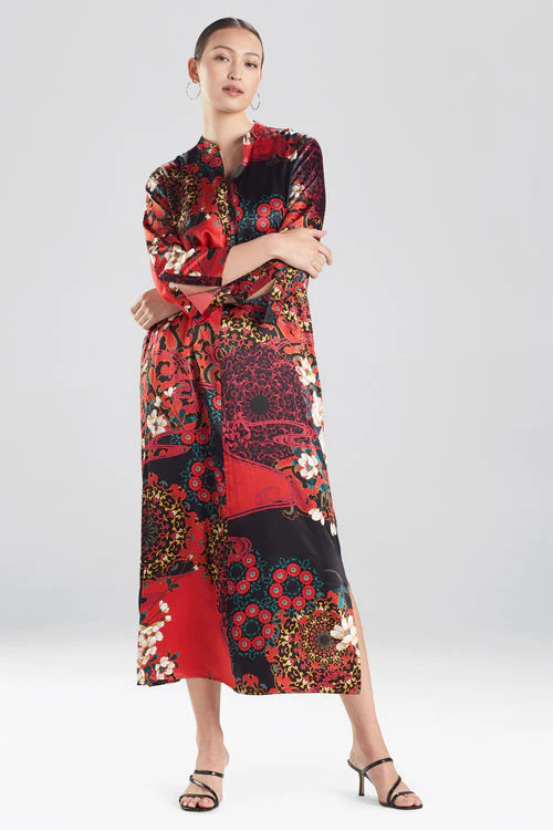 Imperial Lotus Zip Caftan
