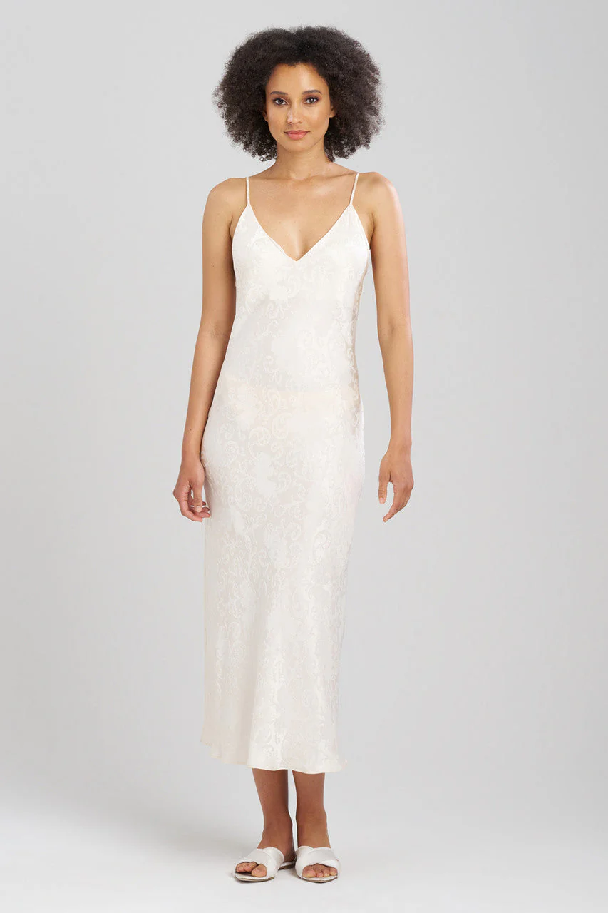 Ines Jacquard Silk Gown