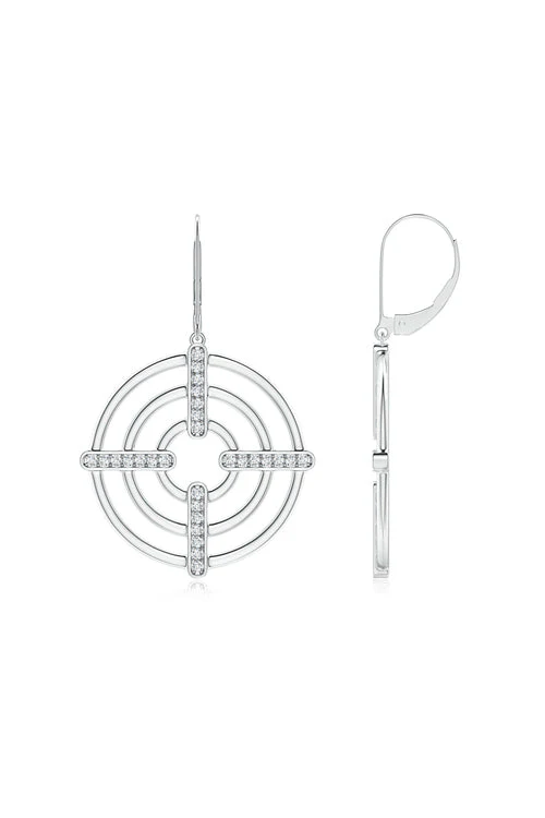 Infinity Concentric Circle 14K Gold Earrings