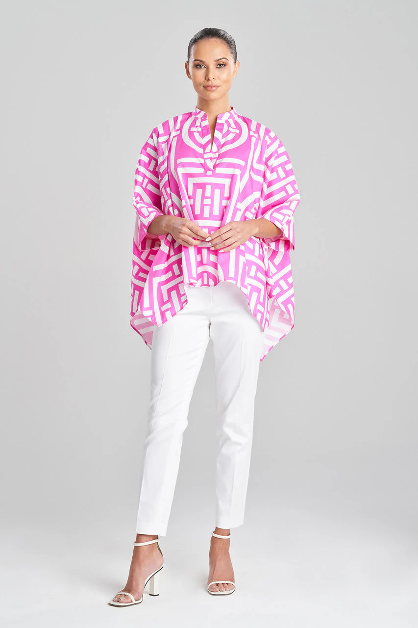Infinity Cotton Poplin Oversized Mandarin Top - Image 2