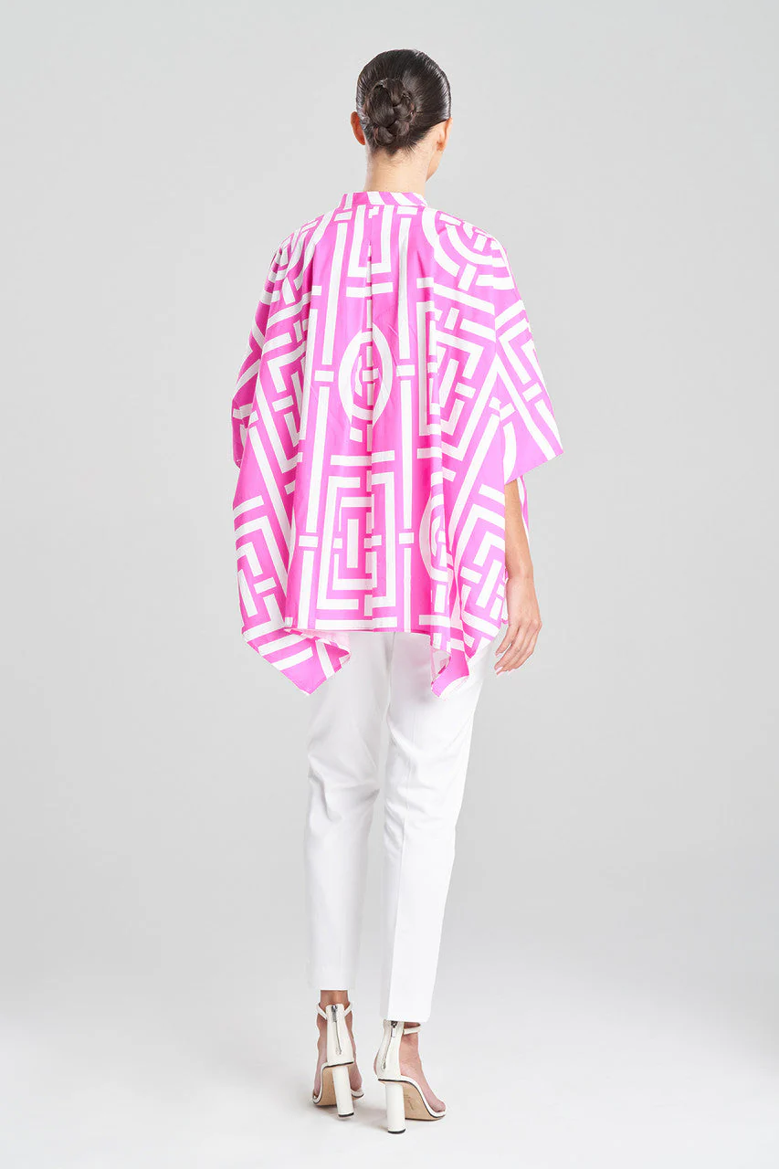 Infinity Cotton Poplin Oversized Mandarin Top - Image 5