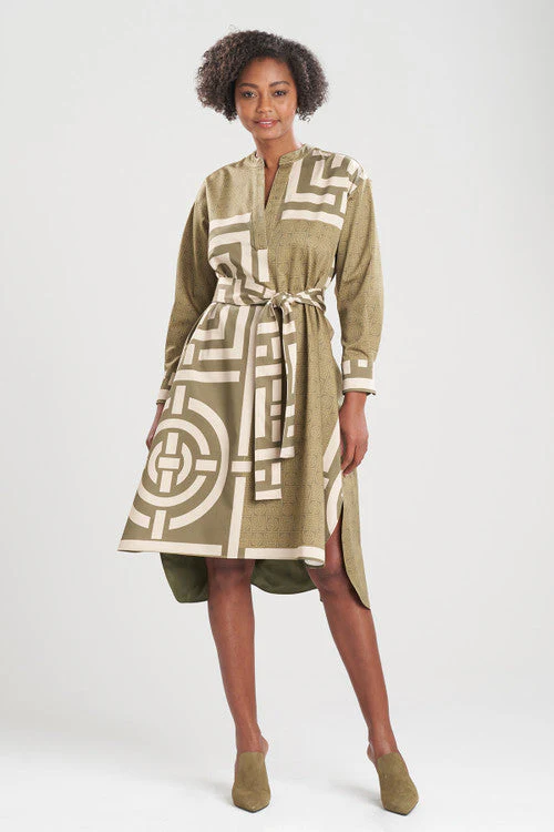 Infinity Cotton Sateen Oversized Half Placket Shirtdress - Image 7