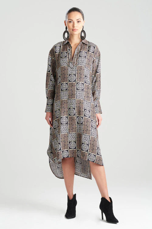 Infinity Cotton Silk Shirtdress