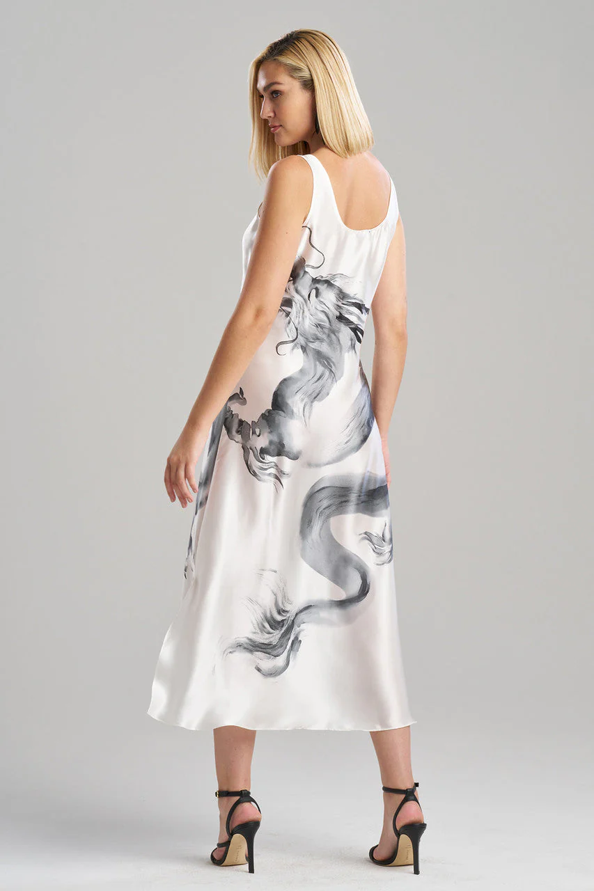 Ink Dragon Silk Gown - Image 2