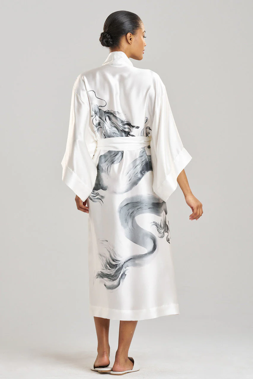 Ink Dragon Silk Robe - Image 2