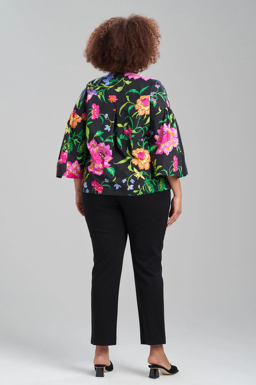 Junko Cotton Poplin Oversized Pleated Top - Image 4