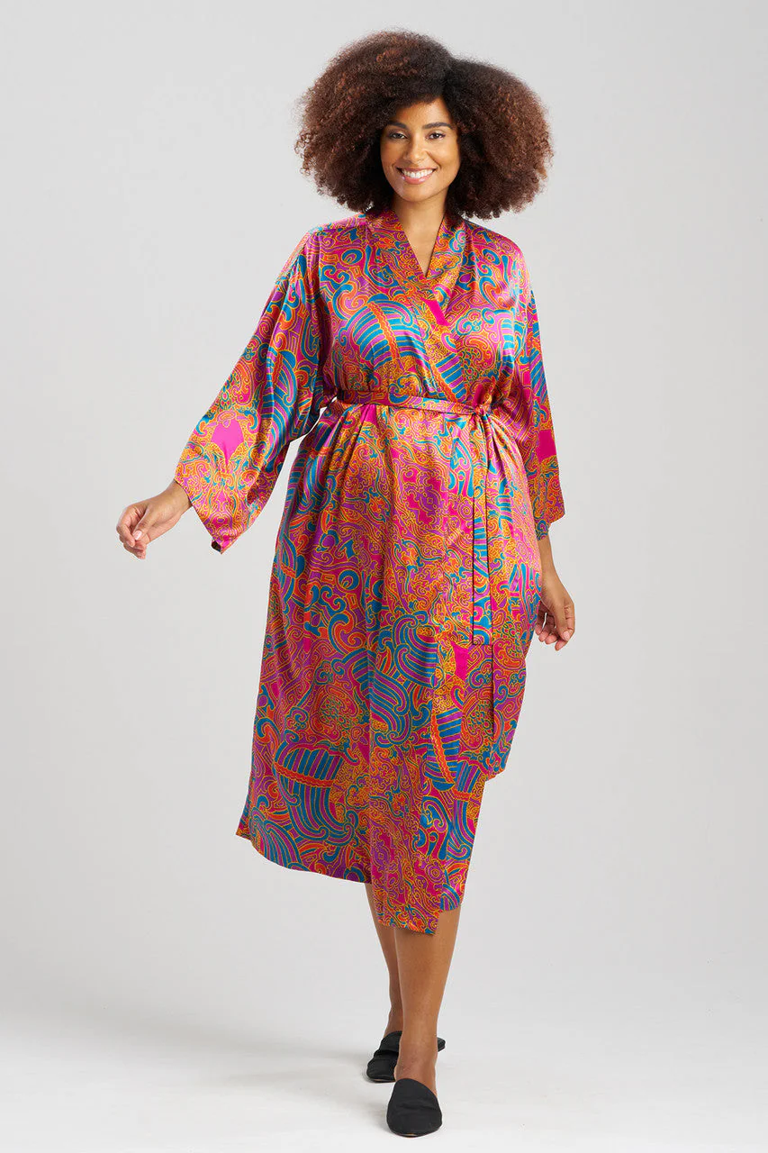 Kaleidoscope Satin Robe - Image 3