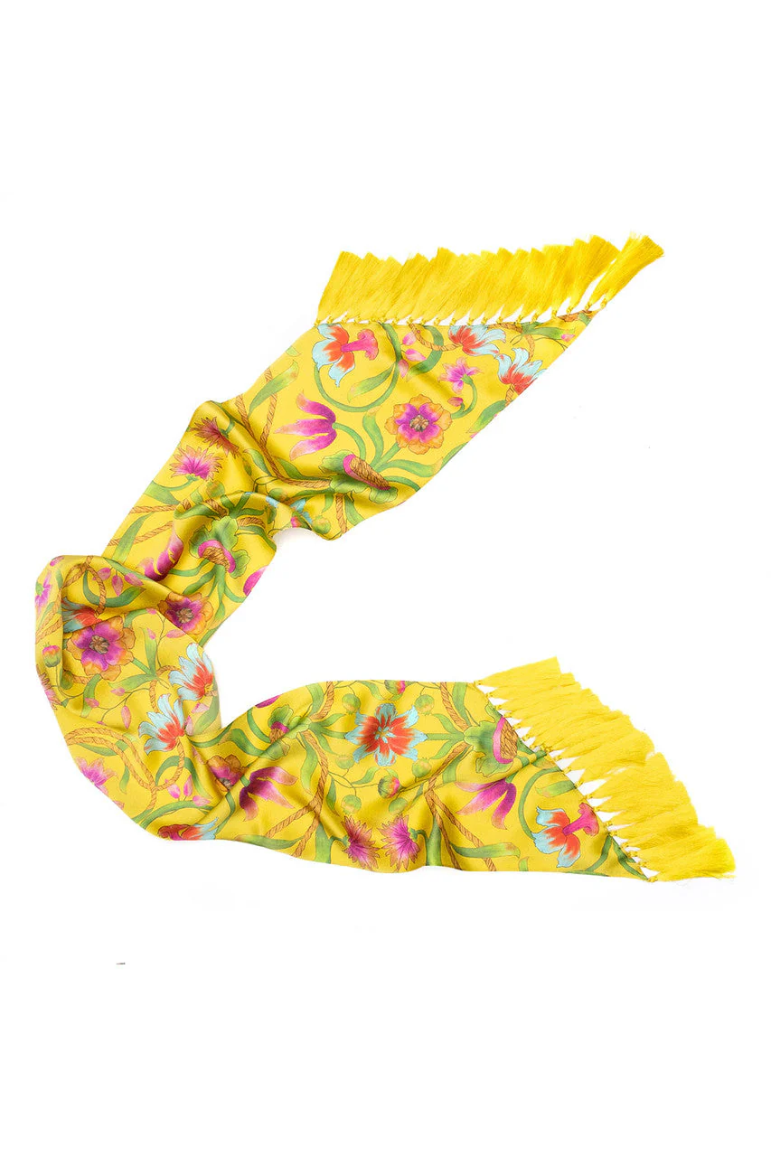 Kamakura Silk Fringe Scarf - Image 2