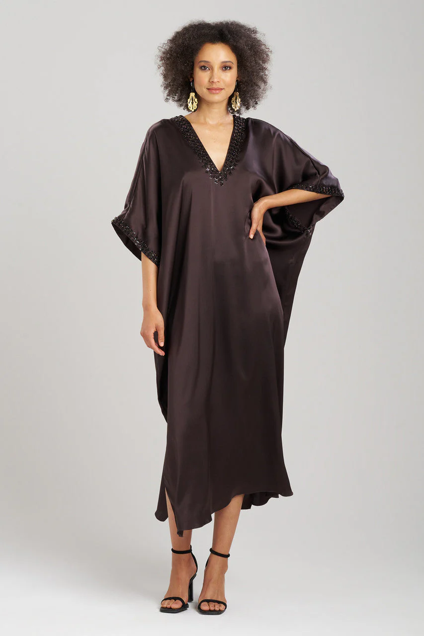 Key Essentials Embellished Cocoon Silk Caftan