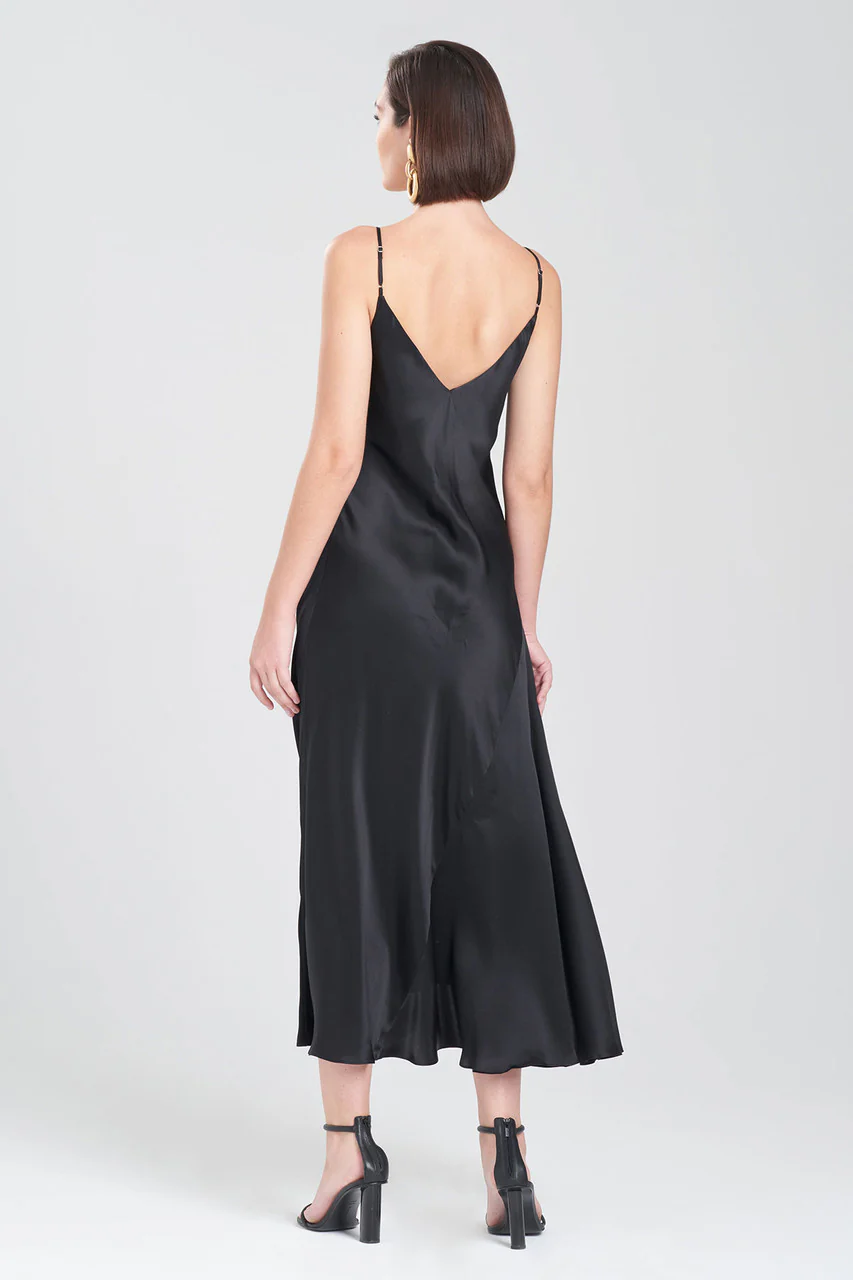 Key Essentials Sheath Flounce Silk Slip Dress - Image 2