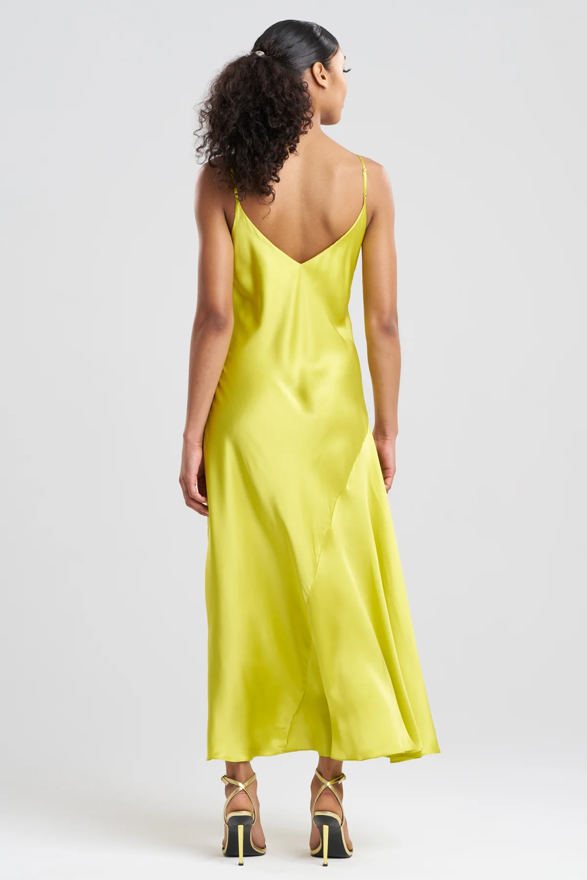 Key Essentials Sheath Flounce Silk Slip Dress - Image 2