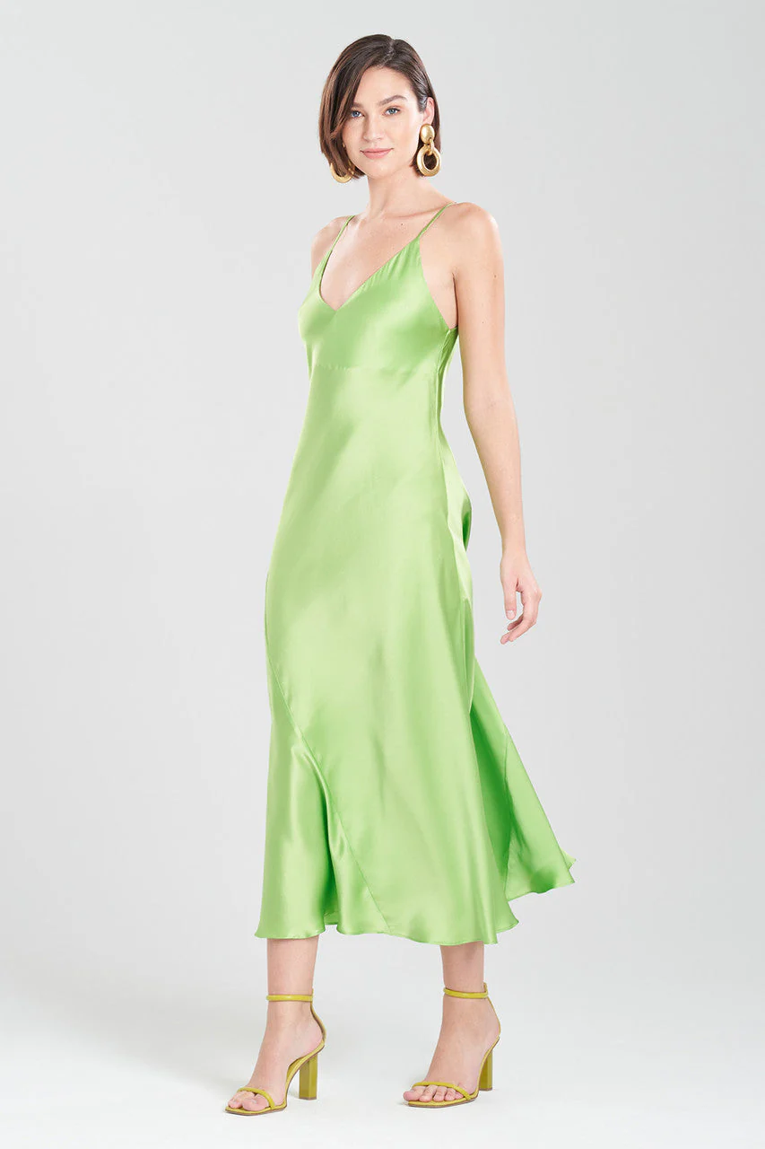 Key Essentials Sheath Flounce Silk Slip Dress - Image 2