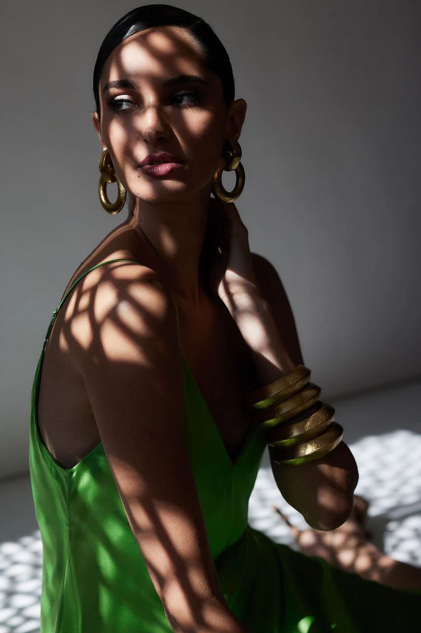 Key Essentials Sheath Flounce Silk Slip Dress - Image 6