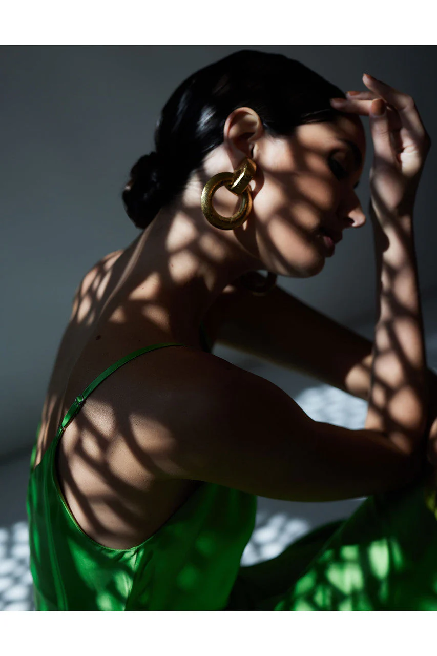 Key Essentials Sheath Flounce Silk Slip Dress - Image 7
