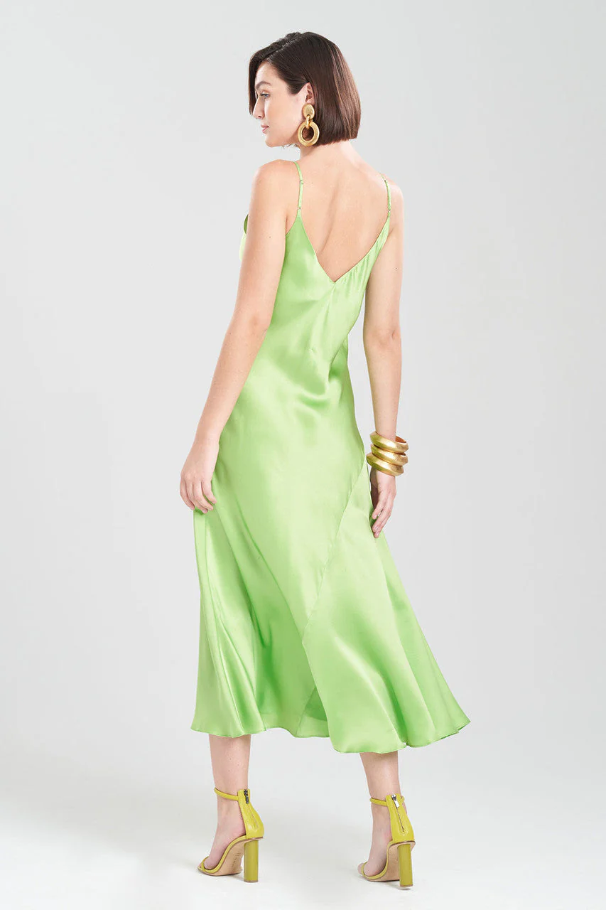 Key Essentials Sheath Flounce Silk Slip Dress - Image 8