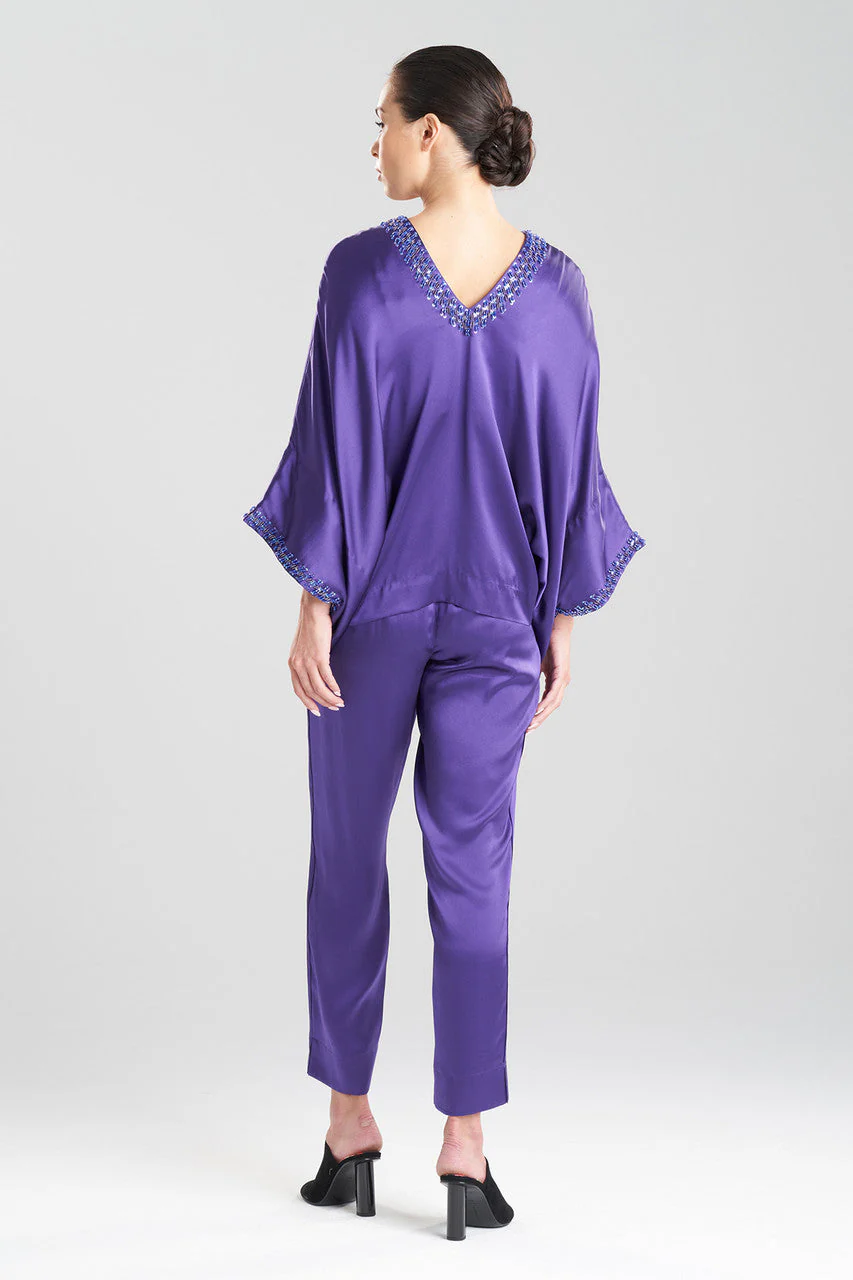Key Essentials Silk Embroidered Kimono Sleeve Top - Image 3